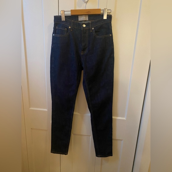 Everlane High Rise Skinny Jeans- Dark Indigo - Picture 6 of 9